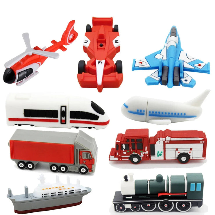 Clé USB JASTER véhicules 4Go à 128Go, design cartoon et créatif