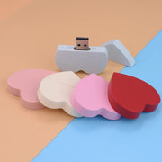 Clé USB forme de cœur 4Go à 128Go cadeau  