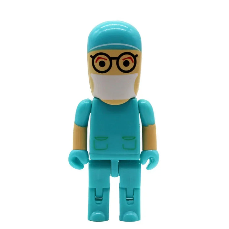 Clé USB Mini Médecin 4Go à 64Go – Design Cartoon Infirmier