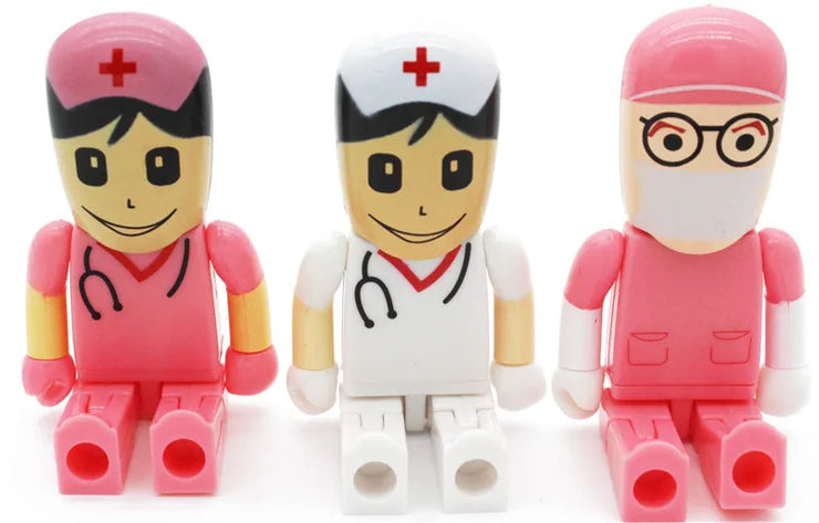 Clé USB Mini Médecin 4Go à 64Go – Design Cartoon Infirmier