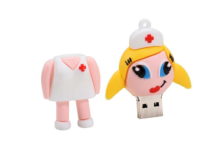 Clé USB Cartoon Fille & Garçon 4Go à 64Go – Design Créatif