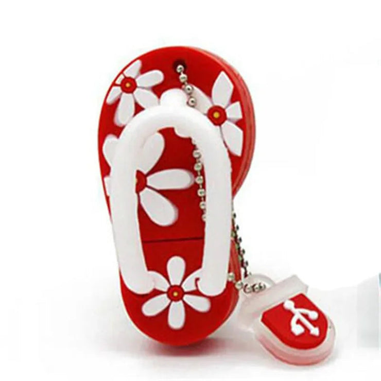 Clé USB Cartoon Pantoufle 4Go à 128Go – Design Amusant et Coloré