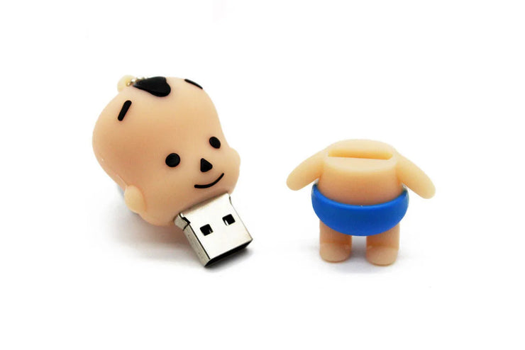 Clé USB Cartoon Fille & Garçon 4Go à 64Go – Design Créatif