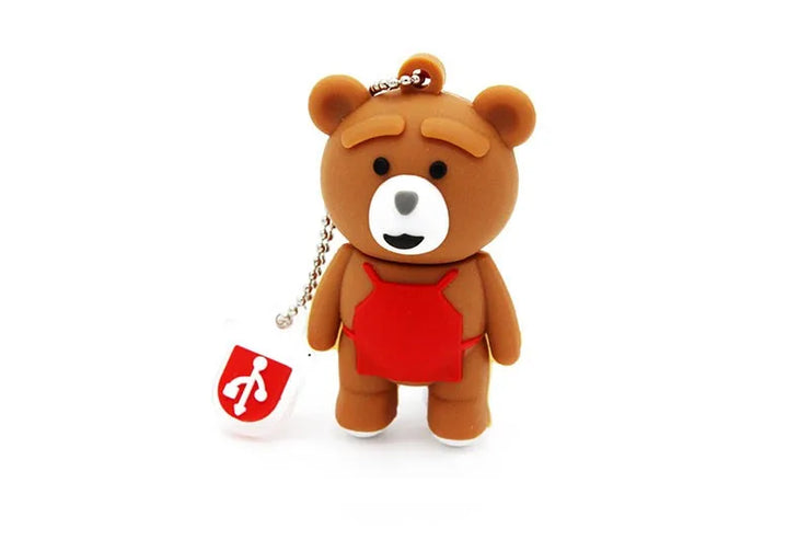 Clé USB Ours Cartoon 4Go à 64Go – Design Créatif et Amusant