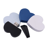 Clé USB Bois en Forme de Cœur 4Go à 128Go – Design Élégant et Personnalisable