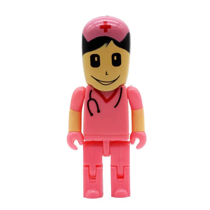 Clé USB Mini Médecin 4Go à 64Go – Design Cartoon Infirmier