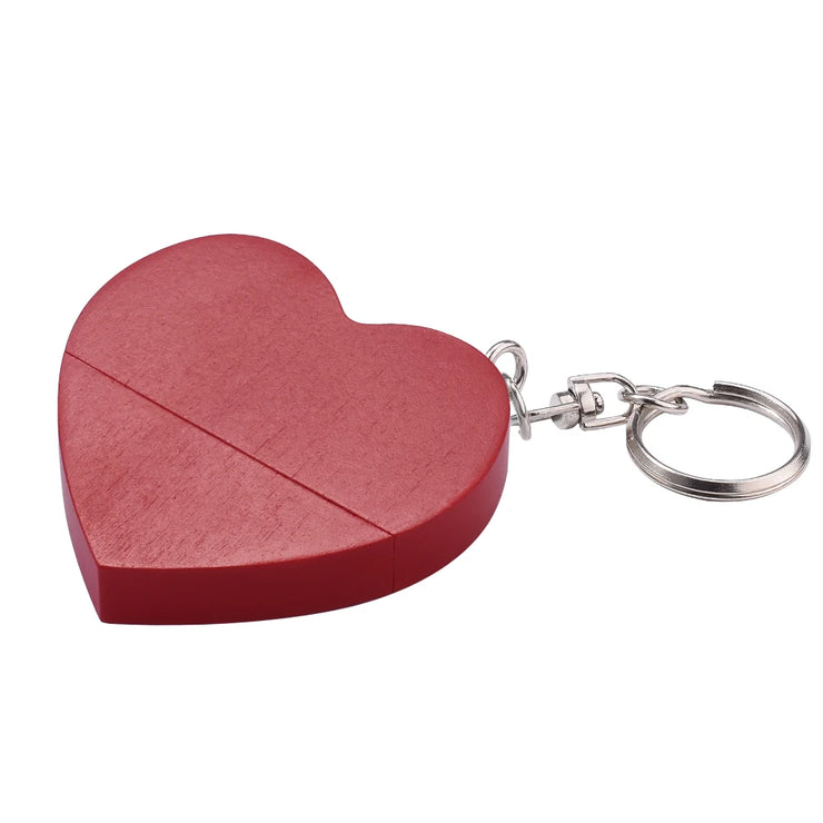 Clé USB Bois en Forme de Cœur 4Go à 128Go – Design Élégant et Personnalisable