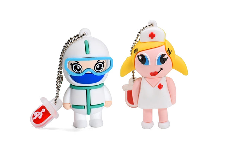 Clé USB Cartoon Fille & Garçon 4Go à 64Go – Design Créatif