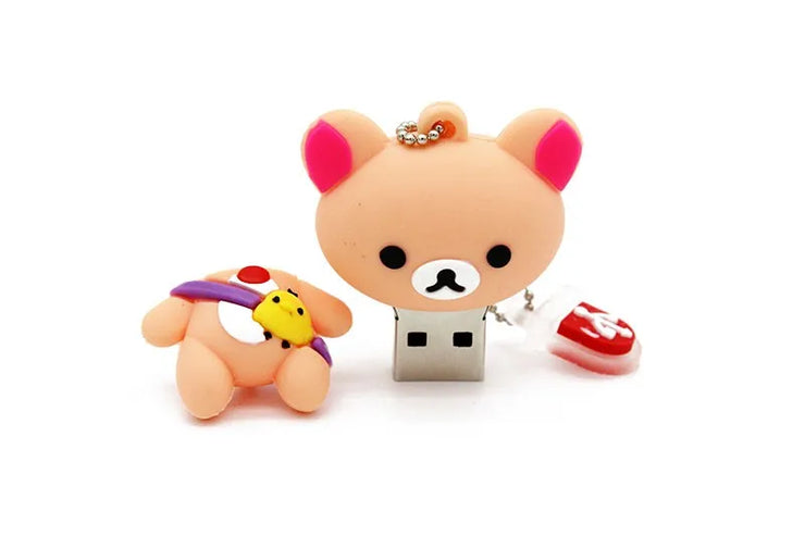 Clé USB Ours Cartoon 4Go à 64Go – Design Créatif et Amusant