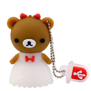 Clé USB Ours Cartoon 4Go à 64Go – Design Créatif et Amusant