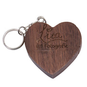 Clé USB Bois en Forme de Cœur 4Go à 128Go – Design Élégant et Personnalisable