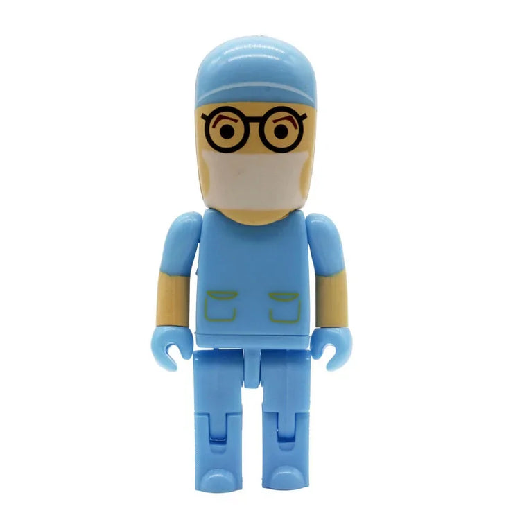 Clé USB Mini Médecin 4Go à 64Go – Design Cartoon Infirmier
