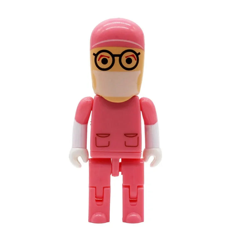 Clé USB Mini Médecin 4Go à 64Go – Design Cartoon Infirmier