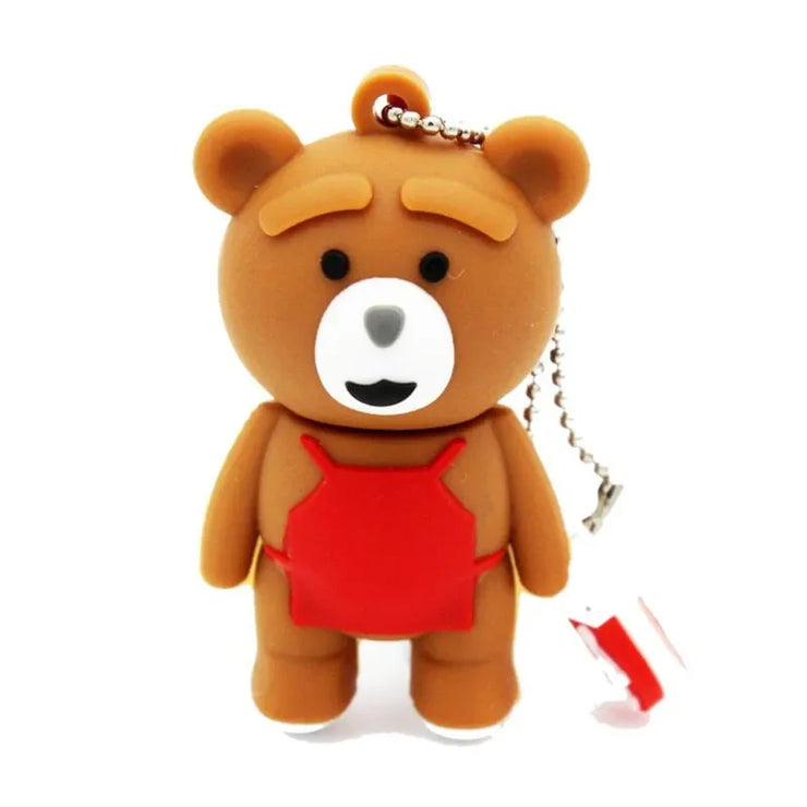 Clé USB Ours Cartoon 4Go à 64Go – Design Créatif et Amusant