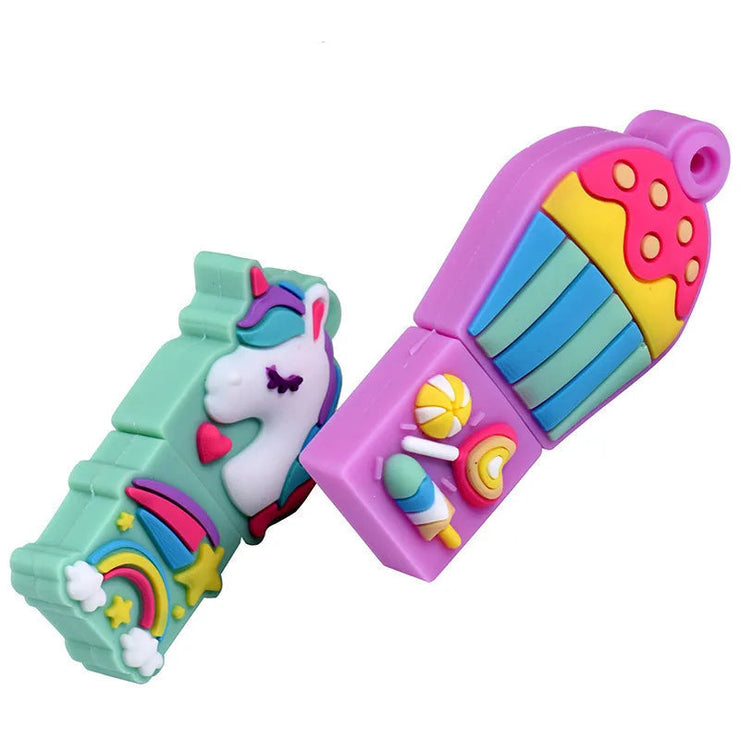 Clé USB Licorne 4Go à 64Go – Design Cartoon et Créatif