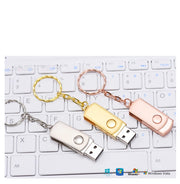 Clé USB Métal Haute Vitesse 16Go à 128Go – Design Rotatif et Élégant