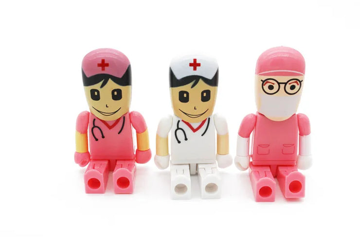 Clé USB Mini Médecin 4Go à 64Go – Design Cartoon Infirmier