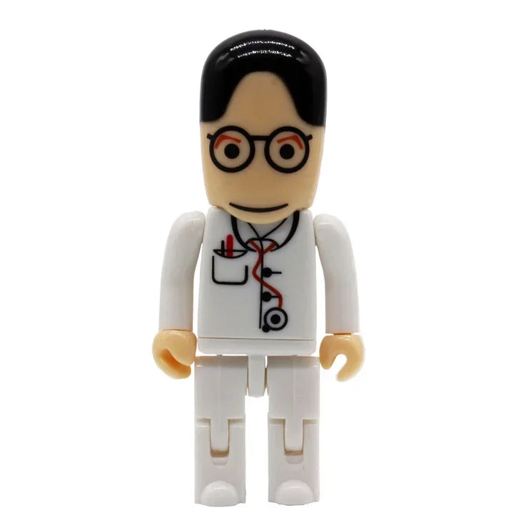 Clé USB Mini Médecin 4Go à 64Go – Design Cartoon Infirmier