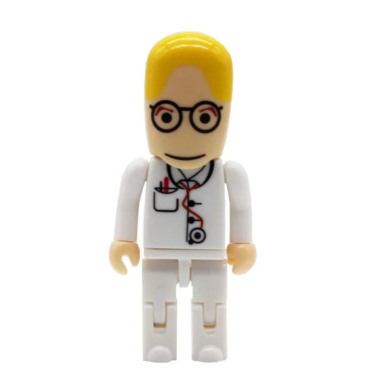 Clé USB Mini Médecin 4Go à 64Go – Design Cartoon Infirmier
