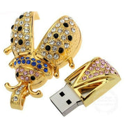 clé USB strass or - clé USB fantaisie 