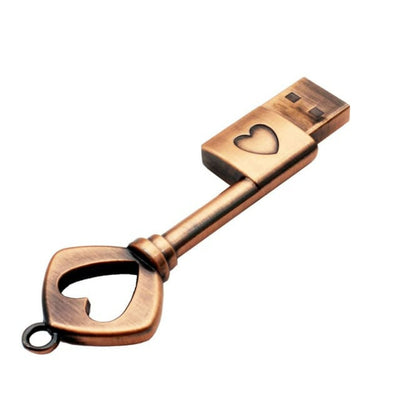 Clé USB Cuivre Cœur d'amour