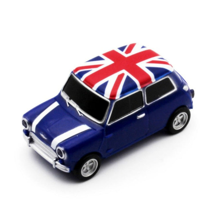 voiture mini bleu drapeau cle usb fantaisie 