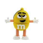 clé usb jaune m&m's - clé usb fantaisie 